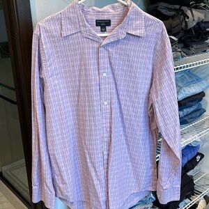 Banana Republic purple pink slim fit button up